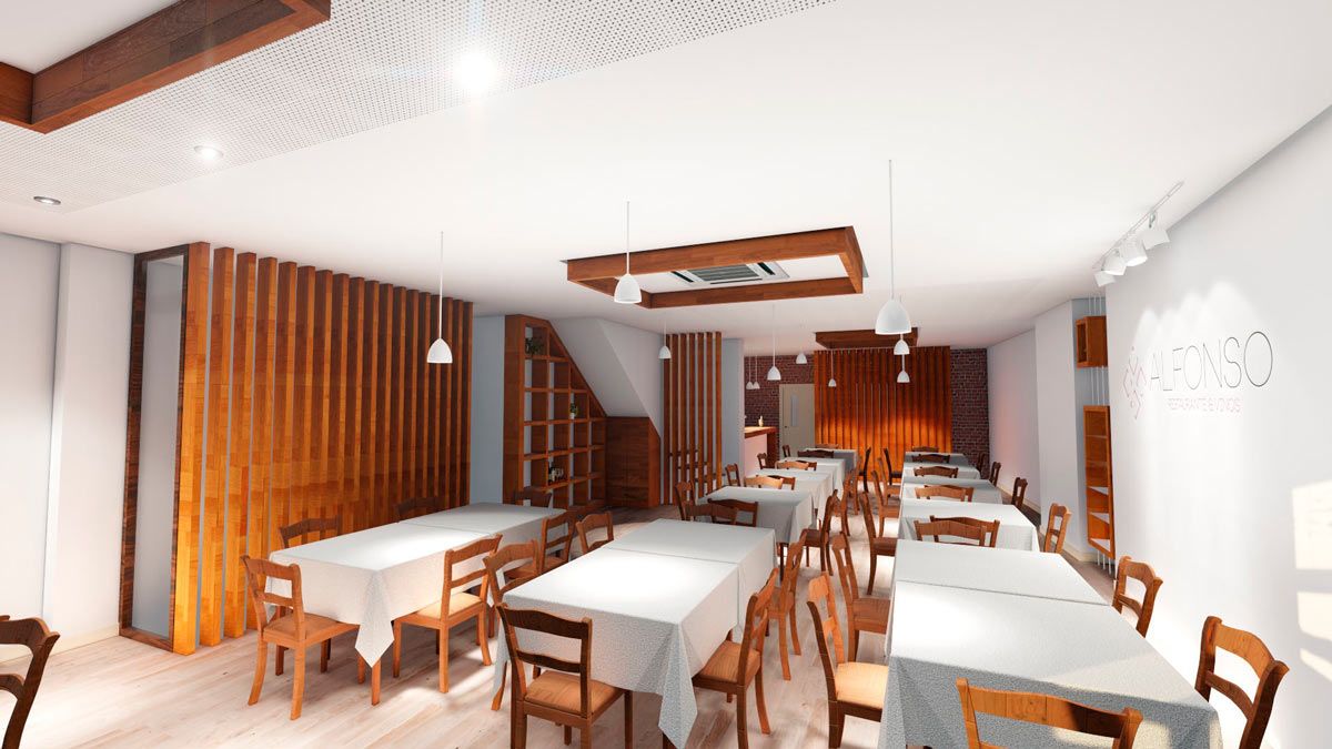 render previsualicacion Proyecto reforma restaurante en Pinoso (Alicante) por Araque Maqueda