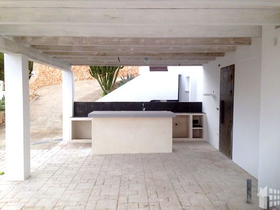 construccion-porche-de-madera-ibiza. Ideas para reformar la cocina por Araque Maqueda