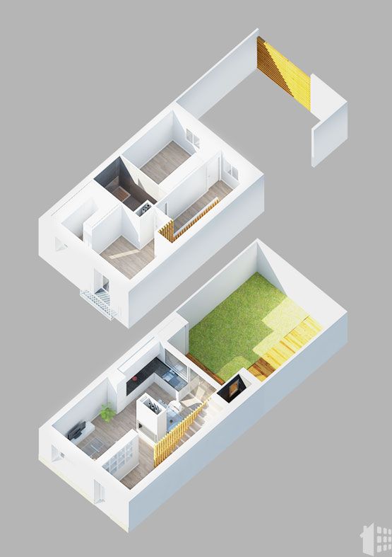 imágenes 3D de vivienda unifamiliar por Araque Maqueda