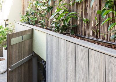 Detalle puerta Atico de diseño en Alicante por Araque Maqueda Terraza