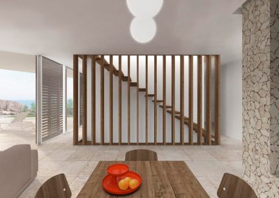 Lamas de madera de Proyecto Chalet en Cabo de las Huertas (Alicante)