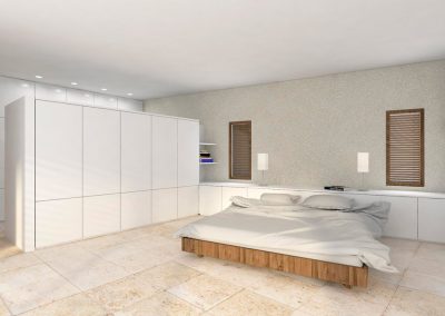 Render habitación Proyecto Chalet en Cabo de las Huertas (Alicante)