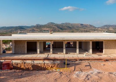 Proceso de construcción de chalet en Hondón de las Nieves (Alicante)