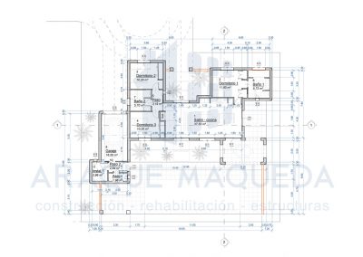 Planos de proyecto de vivienda de estilo mediterráneo por Araque Maqueda