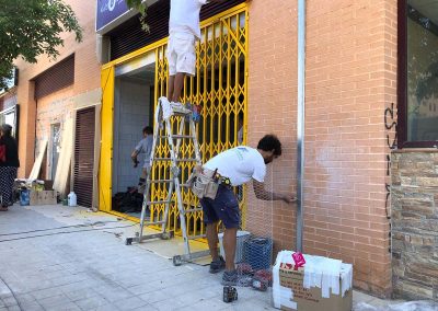 Proceso de reforma de asador de pollos en Alicante